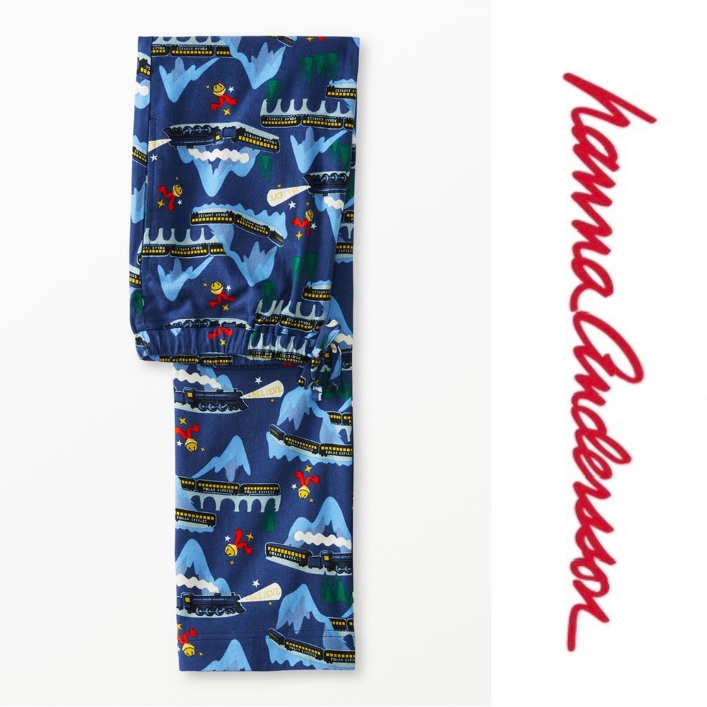 Hanna Andersson X Warner Bros | Polar Express Flannel Pajama Pants | Size Small